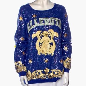 GUCCI Embellished and Embroidered Sweater  Retail $5,900.00 Size S